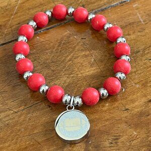 Rustic Cuff Specialty Silicone Stretch Bracelet Oklahoma Sooners Football